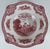 Early 20th Century Johnson Bros. “Old Britain Castles” Red Transferware Serving Bowl For Sale In Miami - Image 6 of 9