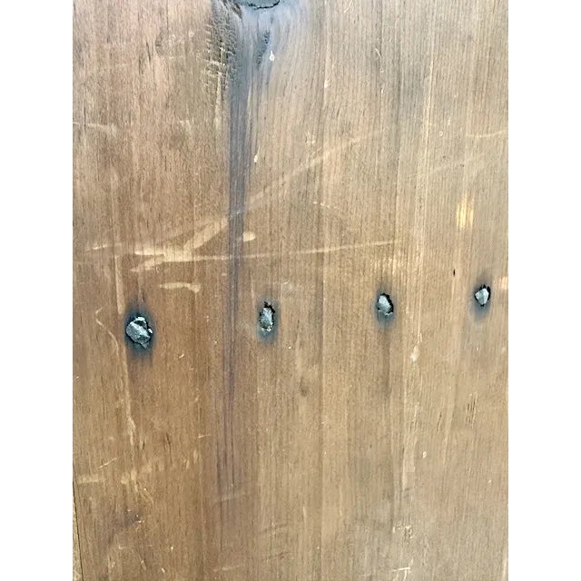 Wood Antique Inlaid Oak Hanging Corner Cabinet For Sale - Image 7 of 18