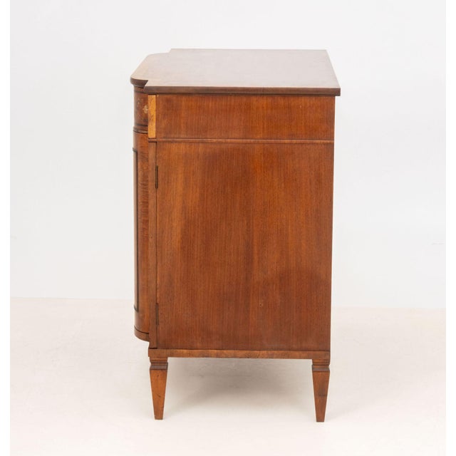 Wood Edwardian Paint-Decorated Satinwood Commode For Sale - Image 7 of 9