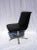 Black Leather Swivel Chair For Sale - Image 3 of 7
