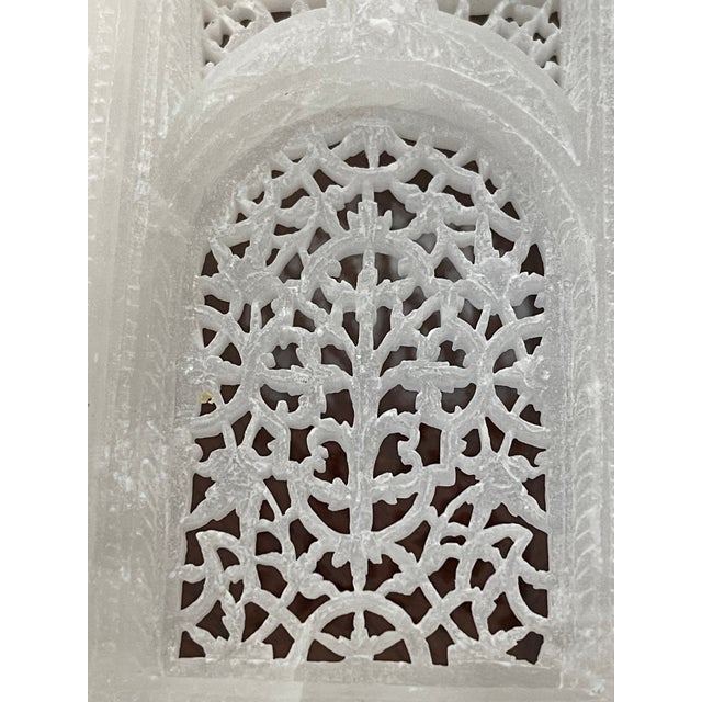 1930s Antique Middle Eastern White Alabaster Carving For Sale - Image 5 of 5