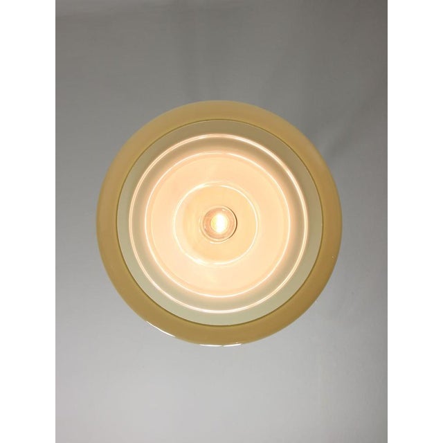 Mid-Century Italian Brass and Green Glass Pendant Lamp, 1960s For Sale - Image 4 of 18