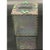 Handmade stained glass tissue box cover in shimmering iridescent textured glass with green cabochon accents & ornate metal...