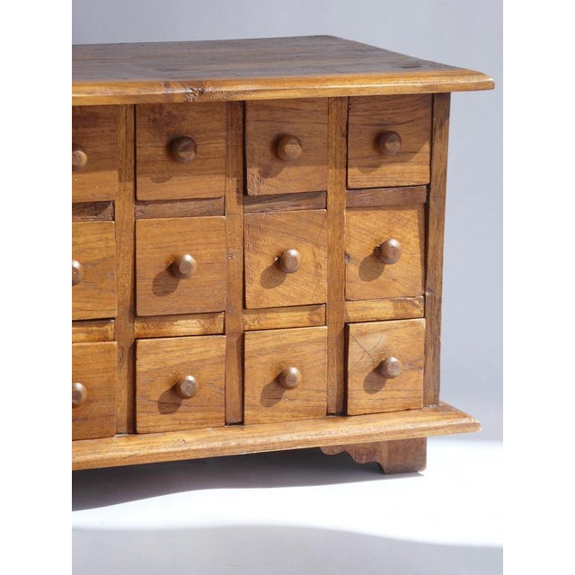 Small Vintage Apothecary Cabinet in Wood, 1960s For Sale - Image 11 of 12