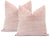 Not Yet Made - Made To Order 22" Paloma Cut Velvet Blush Pillows - a Pair For Sale - Image 5 of 5