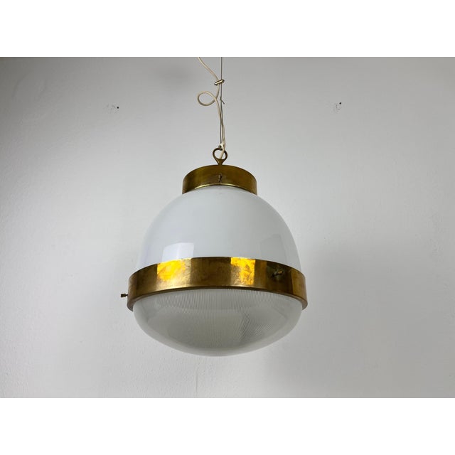 Large Delta Ceiling Lamp by Sergio Mazza for Artemide, 1960s For Sale - Image 11 of 13