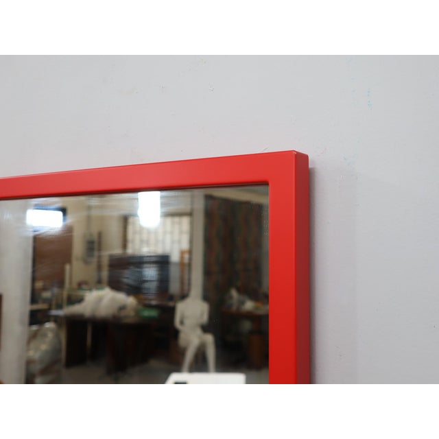 Kartell Mod. 4727 Red Mirror by Anna Castelli Ferrieri for Kartell, 1970s For Sale - Image 4 of 10