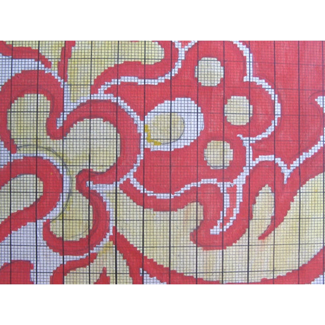 1900 - 1909 Antique Textile Design For Sale - Image 4 of 6