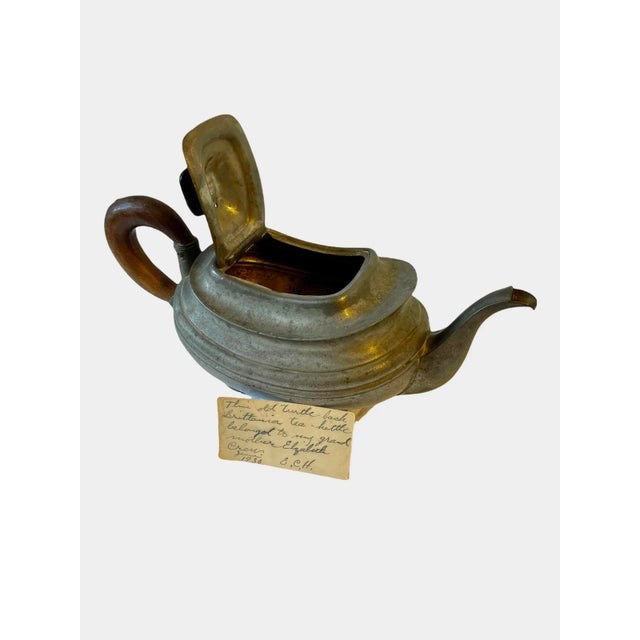 Antique Turtle Back Britannia Tea Pot Genie Pot For Sale - Image 11 of 13