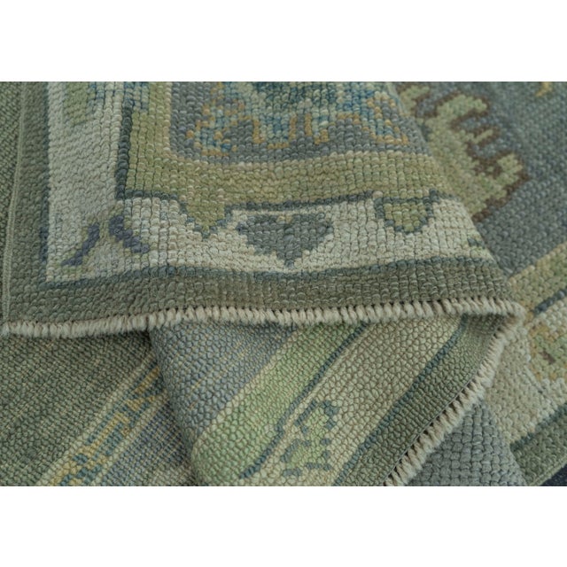 Turkish Oushak Rug 5' x 6'11" #19194 For Sale In Houston - Image 6 of 8