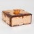 Pink Peach Mirrored Glass Decorative Box, France 1940s For Sale - Image 4 of 12