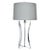 Herbert Ritts for Astrolite Transparent Acrylic Triform Fin table lamp, 1970's.Featuring three large, sturdy, smooth,...