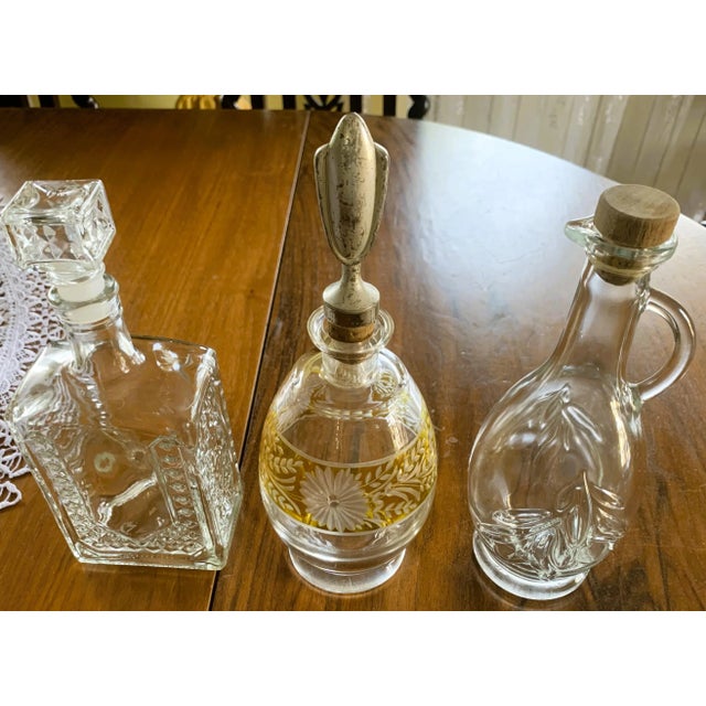 Glass Carafes, 1960s-1980s, Set of 3 For Sale - Image 3 of 18