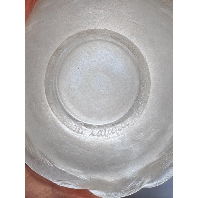 An exquisite antique R. Lalique “Poissons” frosted crystal vase, one of René Lalique’s most celebrated Art Deco designs....