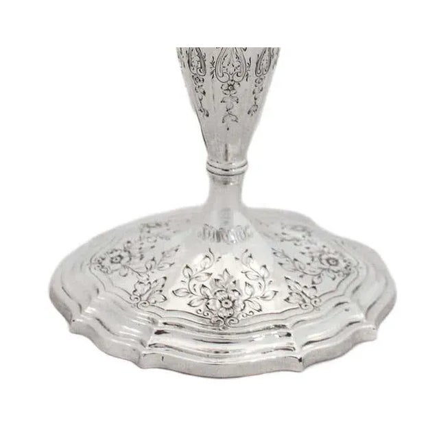 1910s Sterling Silver Wm. Durgin Candlesticks - A Pair For Sale - Image 5 of 7