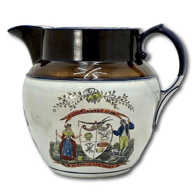 This Really is an Exceptionally Nice Piece of Authentic Antique English Staffordshire Region Pottery. Circa Very Early...