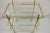 Mid 20th Century Mid Century Italian Modern 3 Tier Brass & Glass X-Frame Rolling Server Bar Cart For Sale In Philadelphia - Image 6 of 12