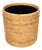 Artifacts Rattan Round Waste Basket with Metal Liner in Honey Brown - 11" For Sale