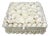 Vintage White Square Shell-Encrusted Trinket Box For Sale