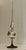 Metal Antique Blown Mercury Glass Christmas Tree Topper With Metal Stand For Sale - Image 7 of 11