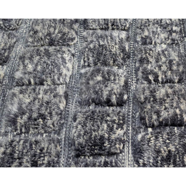 Contemporary Hand-Knotted Wool Rug by Azele Studio For Sale - Image 3 of 9