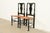 Eldred Wheeler Queen Anne Black Lacquered Side Chairs or Dining Chairs With Rush Seats, Pair For Sale - Image 13 of 13