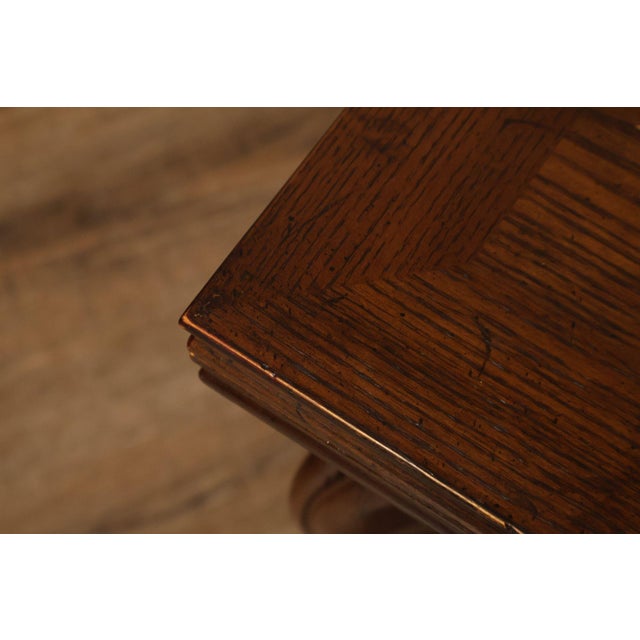 Brown Henredon French Louis XV Style Oak Expanding Coffee Table For Sale - Image 8 of 18