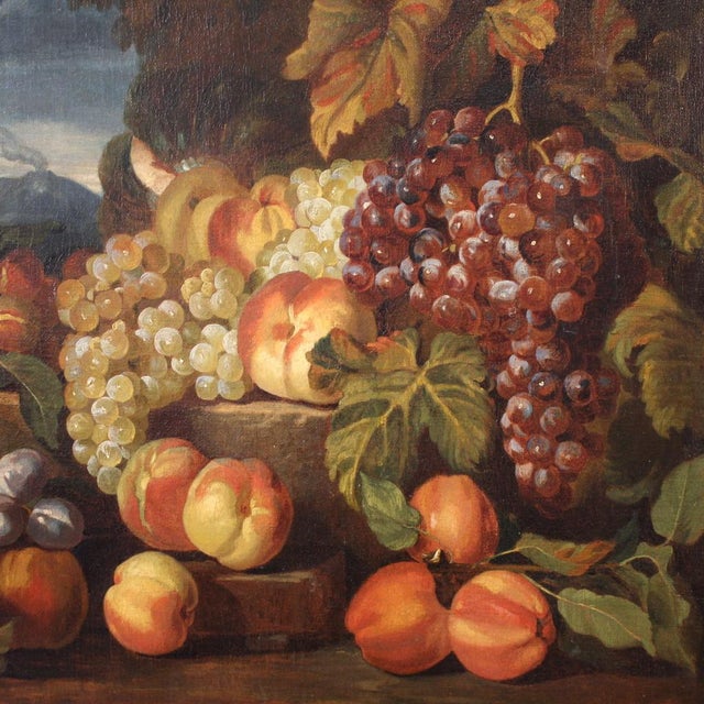 Italian Artist, Still Life with Fruit, 1670, Oil on Canvas, Framed For Sale - Image 8 of 16
