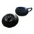 1980s Michael Aram "Africana Collection"/Matte Black Textured Creamer & Sugar Set For Sale