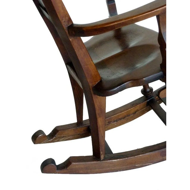 Antique Secessionist Rocking Chair For Sale - Image 6 of 8