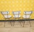 Mid-Century Modern Chrome and White Formica Kitchen Chairs, 1960s, Set of 3 For Sale - Image 3 of 12