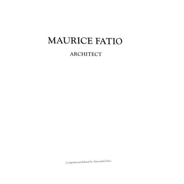 FATIO, Alexandra [277] pp. 1st Edition 1992 11" x 9.75" In addition to a successful career in New York, Fatio is the only...