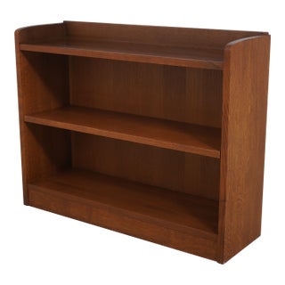 Stickley Mission Oak Arts & Crafts Open Bookcase For Sale