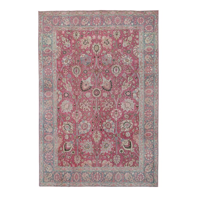 Galerie Shabab Collection Early 20th Century Persian Tabriz Carpet For Sale