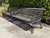 Metal Vintage Cast Aluminum & Oak Garden Benches, Pair For Sale - Image 7 of 12