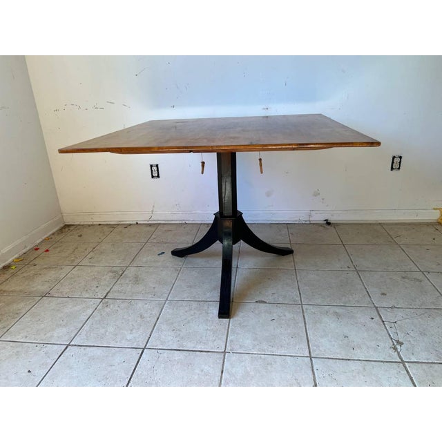 Vintage Duncan Phyfe Style Flip Top Table For Sale - Image 4 of 14
