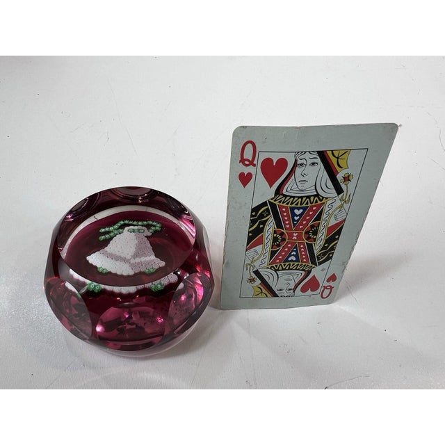 Paperweight Christmas Bells Glass 1977 Signed Vintage Perthshire For Sale - Image 18 of 18