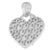 Adorn your neckline with timeless elegance. Crafted from .925 sterling silver, this pendant necklace features a heart-...