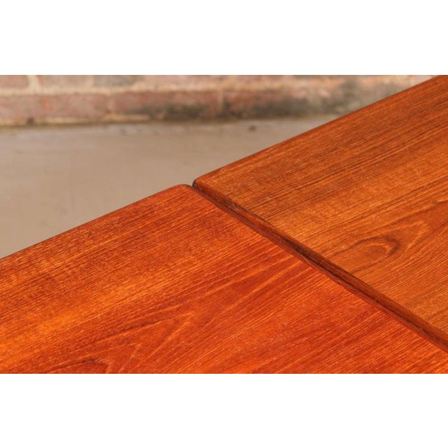 Mid-Century Danish Extending Teak Dining Table, 1970s For Sale - Image 11 of 14