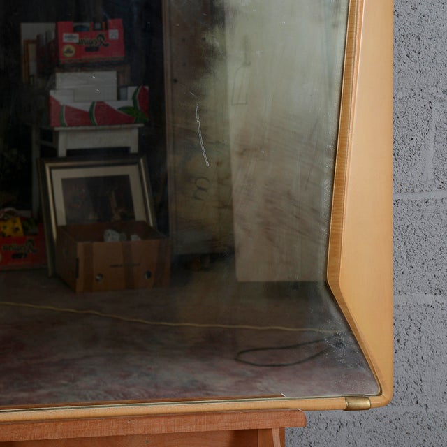 1950s Wooden Framed Mirror by Vittorio Dassi, 1950 For Sale - Image 5 of 15