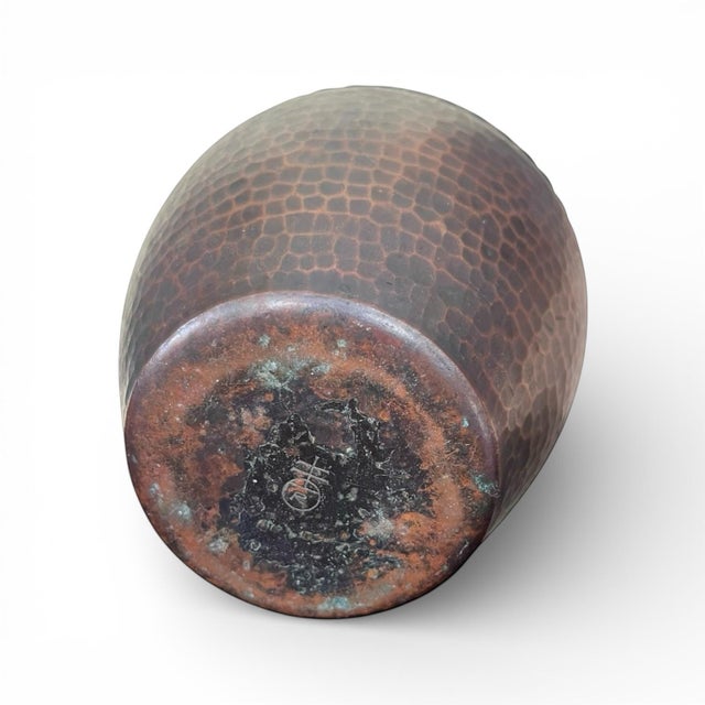 Mid 20th Century Vintage Roycroft Copper Vase For Sale - Image 5 of 5