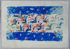 Robert Zakanitch, Huge Post Minimalist Pattern and Decoration Abstract Lithograph Robert Zakanitch, 1978