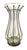 Crate & Barrel Vintage Crate & Barrel Caged Blown Glass Bubble Vase Metal Base 19" Tall For Sale - Image 4 of 7