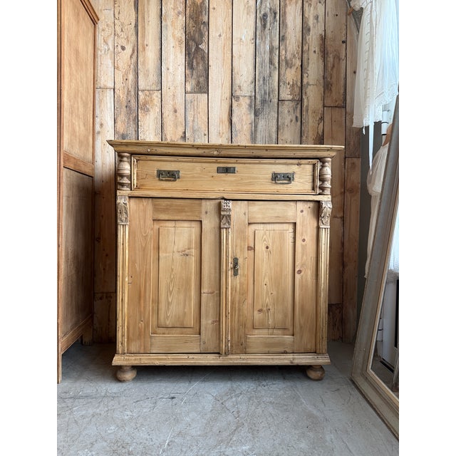 Antique Pine Buffet, 1890s For Sale - Image 5 of 15