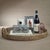 Zadar Round Open Weave Rattan Tray with Clear Glass For Sale - Image 4 of 5