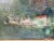 Green Mid-Century Modernist Impressionist Oil Painting by Linda Mikhael – Villa by the Sea For Sale - Image 8 of 8