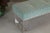 Textile Waterfall Lucite & Green Chenille Bench For Sale - Image 7 of 11