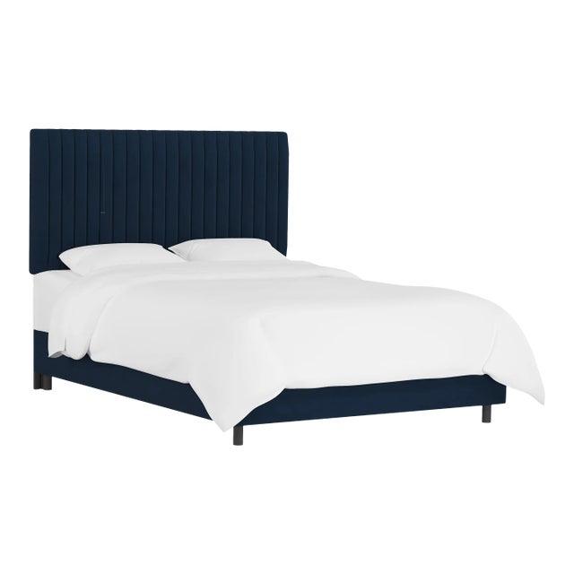 Margaux Bed in Ink Classic Velvet, Twin For Sale
