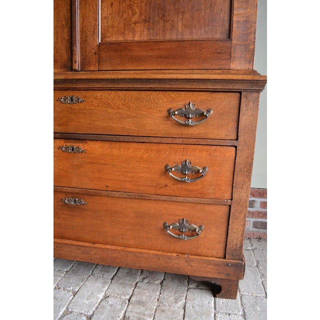 Antique Oak Empire Cabinet For Sale - Image 6 of 10