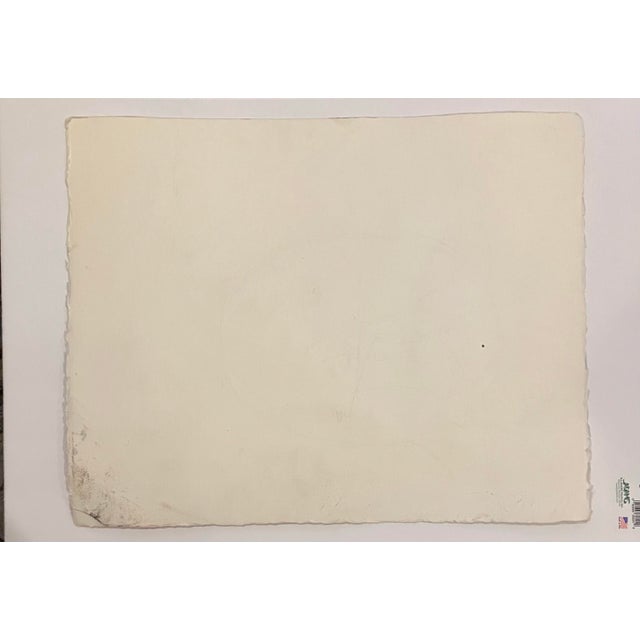 Contemporary 1980’s Contemporary Impressionist Watercolor Still Life Painting With Melon Pears & Cherries For Sale - Image 3 of 3